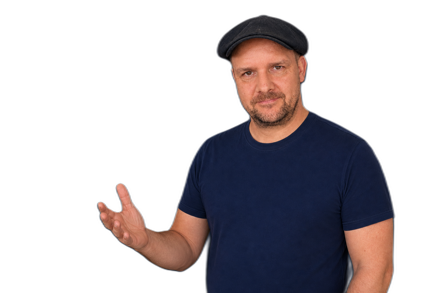 Karsten Samaschke using a measured gesture while addressing an audience